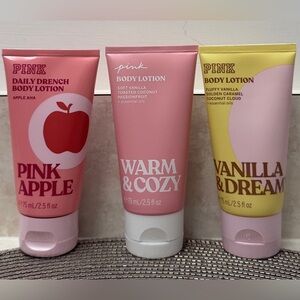 NEW PINK Victoria's Secret Mini Body Lotion Set